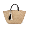 Cesta de compras de paja