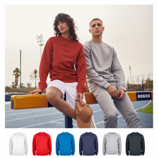 Sweat-shirt col rond actif...