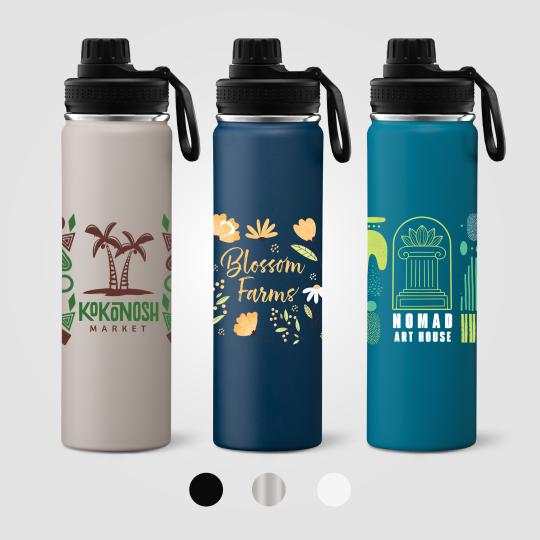 Garrafa de água em aço inoxidável com parede dupla de 710ml Alaska