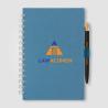 Caderno espiral Recycled Milk Cart - A5 Earth e conjunto de caneta Reborn