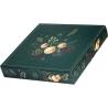 Caixa Cartão Verde Calendário do Advento Natal Natureza Encantada c/ 24 janelas picotadas 36x36x6cm