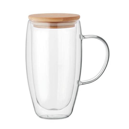 Caneca de vidro borossilicato Terol