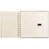 Caderno espiral Halden com bloco de notas adesivas em papel certificado FSC – B6