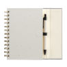 Caderno espiral Halden com bloco de notas adesivas em papel certificado FSC – B6