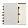 Caderno espiral Halden com bloco de notas adesivas em papel certificado FSC – B6