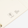 Caderno espiral Halden com bloco de notas adesivas em papel certificado FSC – B6