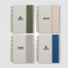 Caderno espiral Halden com bloco de notas adesivas em papel certificado FSC – B6