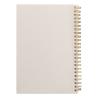 Caderno A5 de bolso vertical Lino em papel FSC com encadernação em espiral