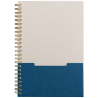 Caderno A5 de bolso vertical Lino em papel FSC com encadernação em espiral