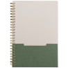 Caderno A5 de bolso vertical Lino em papel FSC com encadernação em espiral