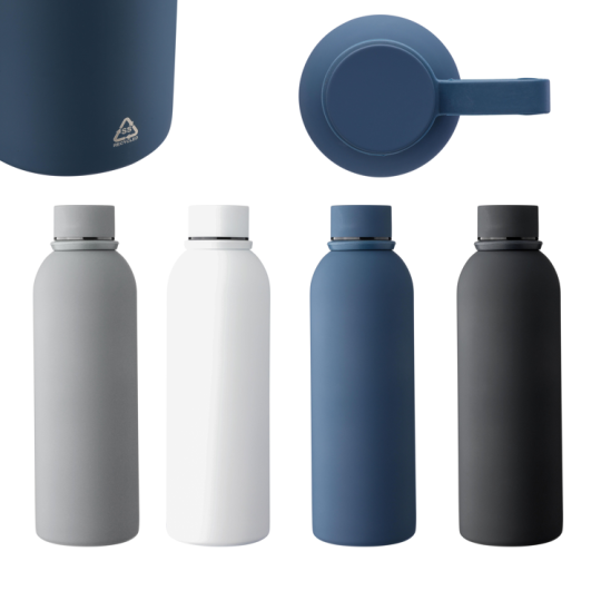 Garrafa de aço inoxidável reciclado com parede dupla (500 ml) Sena