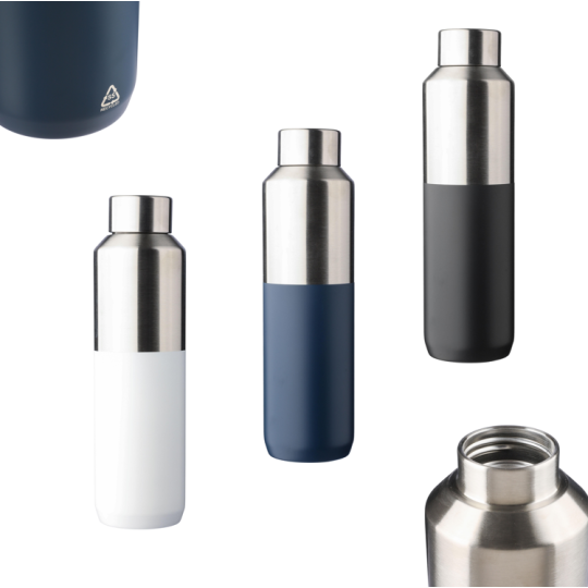 Garrafa de aço inoxidável reciclado de parede dupla (600 ml) Esen