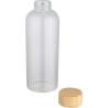 Garrafa de vidro borossilicato de parede única de 650 ml com tampa de bambu Mirage
