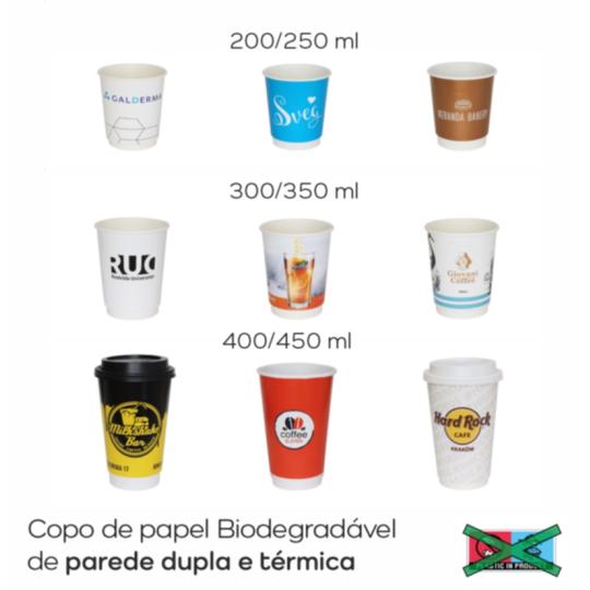 Vaso de papel biodegradable...