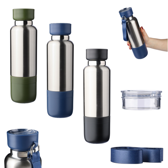 Garrafa de aço inoxidável com parede dupla (500 ml) Zev