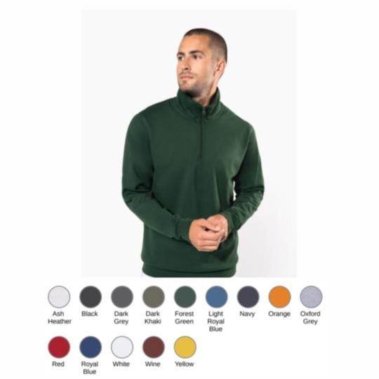 Sudadera 1/2 cierre Kariban®