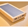 Powerbank solar em bambu Elz