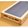 Powerbank solar em bambu Elz