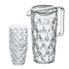 Jarra de cristal com 4 copos Crystal