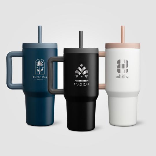 Caneca térmica em aço inoxidável