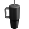 Caneca térmica em aço inoxidável com parede tripla e canudo Grosche Aspen