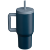 Caneca térmica em aço inoxidável com parede tripla e canudo Grosche Aspen