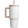 Caneca térmica em aço inoxidável com parede tripla e canudo Grosche Aspen