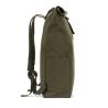 Mochila "roll top" em algodão reciclado e poliéster reciclado (380 g/m²) Saint