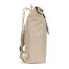 Mochila "roll top" em algodão reciclado e poliéster reciclado (380 g/m²) Saint