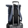 Mochila "roll top" em PU com bolso para computador portátil 16" Portland