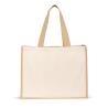 Saco em canvas (320g/m²), com fundo e laterais em juta laminada (350 g/m²) de tons naturais Helsinque