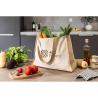 Saco em canvas (320g/m²), com fundo e laterais em juta laminada (350 g/m²) de tons naturais Helsinque