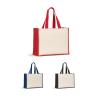 Saco em canvas (320 g/m²), com fundo e laterais em juta laminada (350 g/m²) coloridos Helsinque Colour