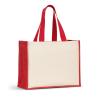 Saco em canvas (320 g/m²), com fundo e laterais em juta laminada (350 g/m²) coloridos Helsinque Colour