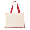 Saco em canvas (320 g/m²), com fundo e laterais em juta laminada (350 g/m²) coloridos Helsinque Colour