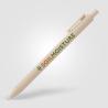 Retractable pen in recycled plastic with soft touch Bloom