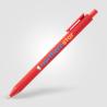 Retractable pen in recycled plastic with soft touch Bloom