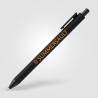 Retractable pen in recycled plastic with soft touch Bloom