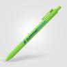 Stylo rétractable en plastique recyclé avec toucher doux Bloom