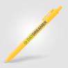 Retractable pen in recycled plastic with soft touch Bloom