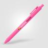 Retractable pen in recycled plastic with soft touch Bloom