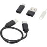 Modular charging cable made from recycled plastic with Savvy smartphone holder