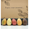 Belgian chocolate XL Easter Egg with gift box of colourful Easter eggs (Production)