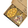 Belgian chocolate XL Easter Egg with gift box of colourful Easter eggs (Production)