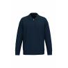 Eco-friendly sweatshirt 1/2 zip with polo-style collar and dropped shoulders unisex Native Spirit®