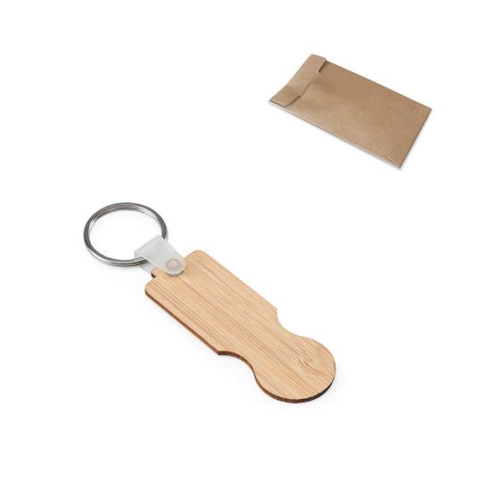 Porte-clés en bambou avec...