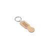 Porta-chaves em bambu com extremidade em formato de moeda Shopz