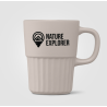 Tasse en céramique cannelée avec finition mate Majesty