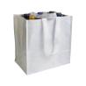 Bolsa de compras para botellas en PP laminado de 120g/m² (6 botellas), con asas cortas en cinta Manduria