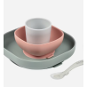 Ensemble de repas avec 4 pièces en silicone Beaba